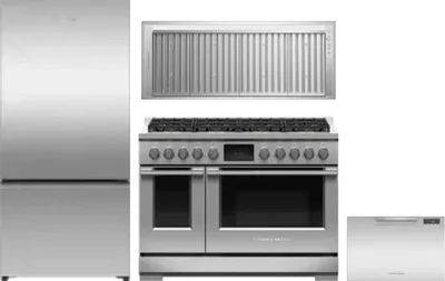 4 Piece Package Includes Refrigerator, Range, Hood And Dishwasher